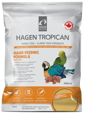 Hari Tropican Baby Bird Food, Parrot Food, Complete Nutrition Diet, Hand-Feeding Formula, 11 lb Bag