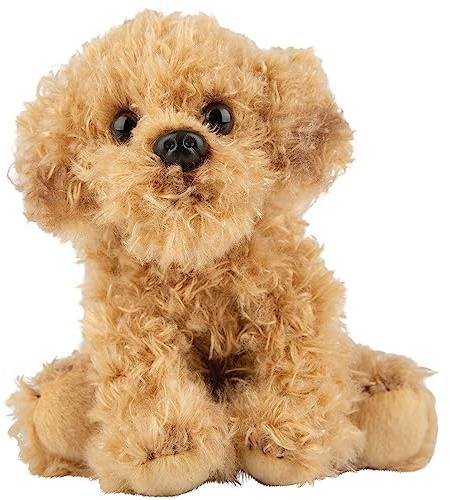 Suki Gifts 12137 Naturgetreuer Labradoodle Hund Kuscheltier, mehrfarbig