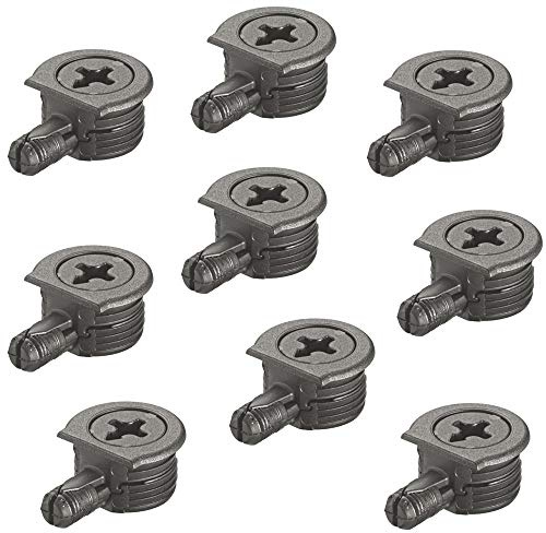 Gedotec Möbelverbinder Exzenter Schrank-Verbinder ONEFIX | Verbindungsbeschlag Kunststoff schwarz | Eck-Verbinder für Holz-Dicke ab 15 mm | MADE IN GERMANY | 20 Stück - Korpus-Verbinder für Möbel