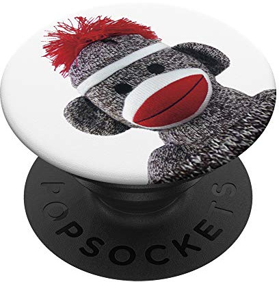 Sock Monkey, Monkey, Toy, Monkey Face, Plush PopSockets PopGrip: Swappable Grip for Phones & Tablets