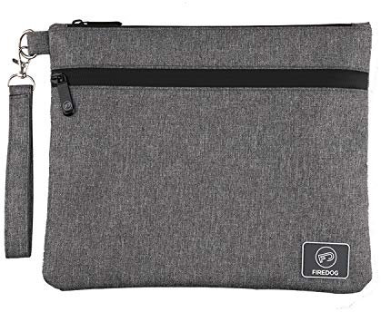 FIREDOG Geruchssichere Tasche, Hundetests, geruchssicher, großer Beutel für die Aufbewahrung auf Reisen, 28,9 x 22,9 cm (grau)