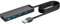 VENTION USB Hub 3.0 USB Splitter with 100cm Extension Long Cable, 4-Port Multiport Adapter Dock for Laptop, PC, Desktop, PS4/PS5, Xbox, iMac, Flash Drive etc