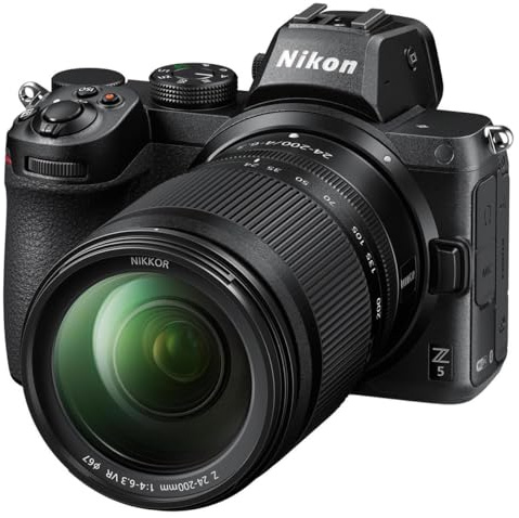 Nikon Z5 + NIKKOR Z 24-200mm f/4-6.3 VR: Fotocamera Digitale Mirrorless Unisex, Nikon Z Mount