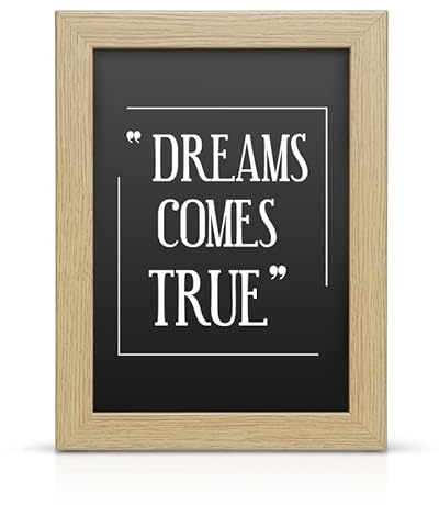 50x40 Cm Oak Wooden Effect Picture Frame – Wall Mountable | Photo/Poster Frame |Perfect frame for framing jigsaw puzzles.