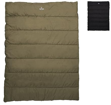 Teton Evergreen Sleeping Bag – Spacious Fit and Cozy Warmth for Adults – Options for Camping in Any Weather