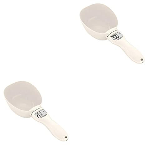 POPETPOP 2pièces Mini Balance Électronique à Cuillère Pèse Aliment pour Animaux pour Cuisine Domestique Affichage Numérique