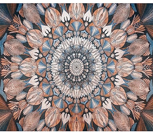 murando - Fototapete Premium-Vlies Mandala, 350x256 cm, Schlafzimmer | Premium-Vliesstoff, Full HD Druck, hochwertige Verarbeitung fürs Wohnzimmer, schnelle Montage, lichtbeständig, geruchsfrei