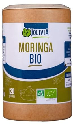 Moringa Bio - 120 gélules de 400 mg | Format Gélule | Complément Alimentaire | Vegan | Fabriqué en France