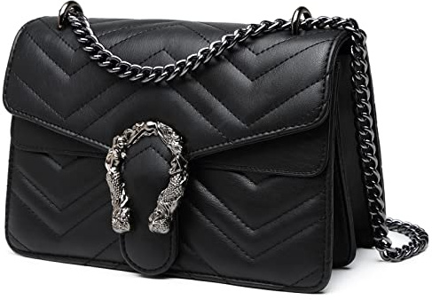 Travistar Crossbody-väska, axelväska för damer – liten handväska av läder med justerbar axelrem, Utility