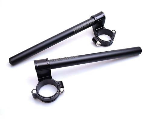 Fullibars Ø48mm semimanubri per moto forcella Ø 48mm cbr650r cafe racer semi manubri Rialzati 3cm tubo Ø 22.2mm realizzato in CNC alluminio