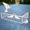 Hoixin Trampa para pájaros Trampa para Animales Jaula Trampa Palomas Jaula Trampa para pájaros con 2 entradas unidireccionales y claraboya Fácil de Montar(100x60x26cm)