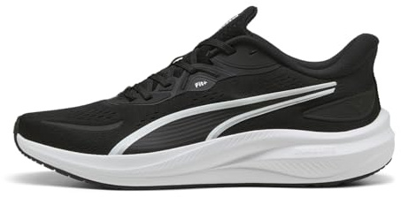 Puma Skyrocket LITE 2 Straßenlaufschuh, Unisex, Schwarz/Weiß/Silber, 10.5 UK
