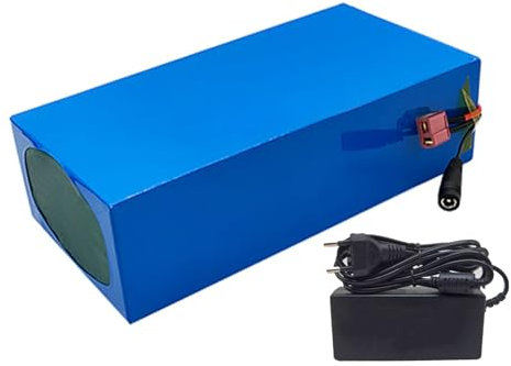 36V 25Ah E-bike Battery 13S6P Electric Bike Lithium Ion Battery Pack with 20A BMS and Charger,for Electric Bicycle Scooter(T)