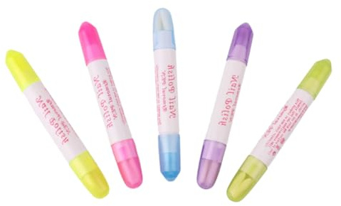 BESTYASH 5pezzi Penna Per Rimozione Smalto Per Unghie Pz Strumento Per Nail Art Solvente Per Smalto Semipermanente Correttore Per Unghie