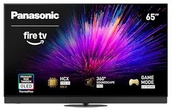 Panasonic Z95 Series (2025 Model) 65-inch OLED 4K Ultra HD Smart Fire TV, HDR10+ Adaptive, Dolby Vision IQ, 360 Soundscape Pro, 144Hz Refresh Rate and Hands-Free Alexa - 65Z95BP