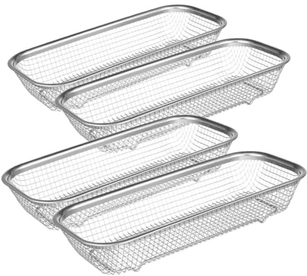 ERINGOGO 4 Stück Edelstahl Besteckkorb Kleiner Geschirrspülerkorb Rostfrei Hochtemperaturbeständig Zubehör Für Abtropfen Und Aufbewahrung Im Geschirrspüler