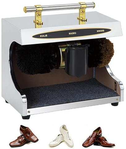 CRBUDY Cireuse à Chaussures électrique, Machine à cirer Les Chaussures Automatique pour la Maison, Machine à cirer Les Chaussures électrique pour Le Hall d'un hôtel Public (C)