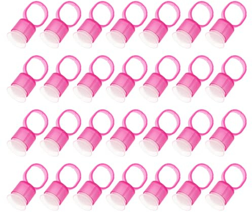 EPIGEIST Pigmentringbecher 100 Stück für Professionellen Schönheitssalon Leicht und Tragbar mit Schwamm aus Pe und Heim Make Up Anwendung