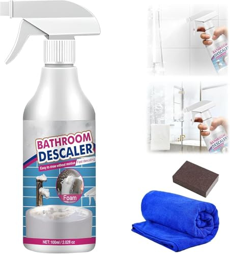 Nettoyeur de taches têtues, 2026 Nouveau Puissant Bathroom Descaler Foam Spray pour Toilettes Égout Salle, Acide Oxalique Nettoyant WC Salle Multifonctionnel Nettoyant Salle de Bain (1)