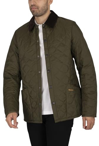 Barbour Herren Heritage Liddesdale Quiltjacke, Olive, XL