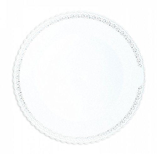 SCRAP COOKING 5220 Plat Dentelle Rond Blanc 32cm - Pour Gâteaux, Pâtisseries