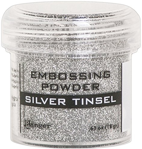 Ranger silver glitter prägling pulver, syntetiskt material, 4,45 x 4,45 x 4,45 cm