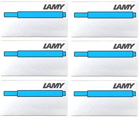 LAMY T10 Tintenpatronen Farbauswahl (6 Päckchen, türkis)