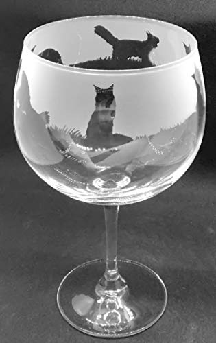 Maine Coon CAT Frieze - Boxed 70cl Glass Gin Balloon