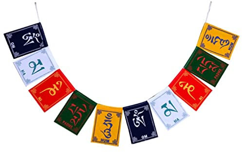 Mini Colorful Wind Horse Flag 5 Colors Traditional Buddhist Ceremony Flag for Outdoor Tree Mountain Top Decoration Flags prayer flags outdoor