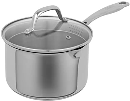 Kuhn Rikon Allround Plus Stielkasserolle 2,7 L, Ø 18 cm Edelstahl Topf
