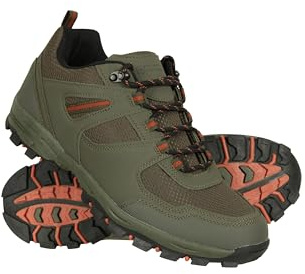 Mountain Warehouse McLeod Mens Shoes - Lightweight Shoes, Durable Walking Shoes, Breathable Hiking Shoes, Mesh Lining Running Shoes - Spring Summer, Travelling Khaki Adult Shoe Size 9