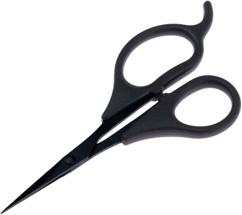 misppro Professional high precision scissors with model detail with PU cover, approx. 11.5 cm / 4.53 inches, teenager, young adult