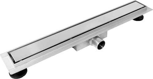 BALNEO Caniveau de Douche 90cm Duplex Next Set Complet 2en1 en Acier Inoxydable, Bas 52mm, Grand Filtre À Cheveux, Douche À Carreler, Caniveau D'évacuation