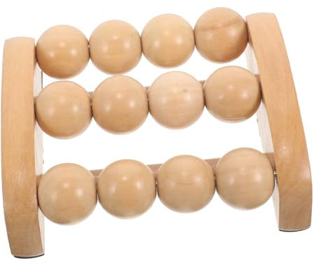 Gatuida Holzmassagegerät Massagerolle Für Füße Und Beine Handmassagegerät Aus Holz Fußmassagerolle Nackenrolle Für Muskelentspannung