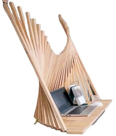 WHYATT Table Pliante, Table Pliable avec Étagères, Bbureau Mural, Offre pour La Maison, Le Bureau, Le Dortoir, Les Petits Espaces (Size : Small)
