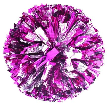 LNNXSZ Cheerleading Pompoms 10 Stück Cheerleader-Pompons, Cheerleading-Pompoms, Griffstil, Teamsport, Pompom, Mädchen, Spiel, großes Spiel, jubelnde Hand, Blume (Color : 10PCS Purple Silver)
