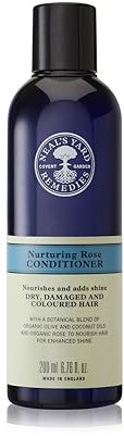 Neal's Yard Remedies Nurturing Rose Conditioner, For Dry, Damaged Or Coloured Hair, Vegan & Cruelty-Free, 200ml