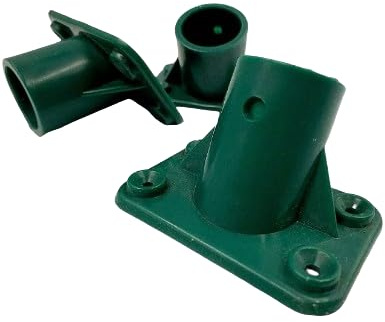 TRTO 3x Broom Handle Bracket Plastic Sweeping Brush Shaft 1 1/8 Head Support 4 Holes