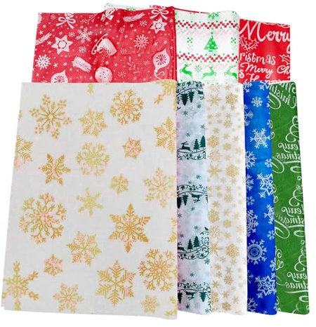 Transparentpapier Bunt50 x 35CM,8 Farben Seidenpapier Tissue Paper Glanzpapier zum Basteln Bastelpapier für Geburtstag Hochzeit Weihnachten Dekoration Verpackung（96 Blatt ）