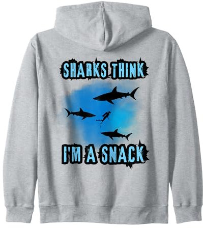 Tauchen mit Haien Haitauchen Haitaucher shark diving Kapuzenjacke