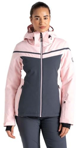 Dare2B Womens Flurry Ski Jacket, Rose Pink Grey, 10 EU