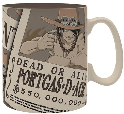 ONE PIECE - Mug - 460ml - Wanted Ace - cardboard box