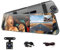 Mirror dash cam backup camera, 4.5 inch with 1080P IPS Touch Screen Mirror for Cars Front and Rear View Backup Camera Night Vision, Parking Assistance, Loop Recording, 24 Hours Parking Mode, G-Sensor