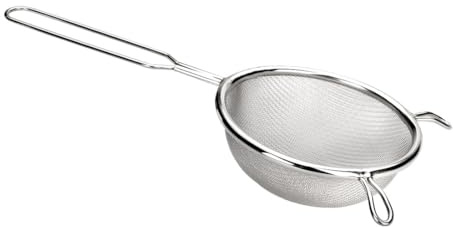Colador - colador de malla media bola de 16 cm, fabricado en acero inox 18/10, ideal para filtrar y escurrir líquidos y alimentos. *