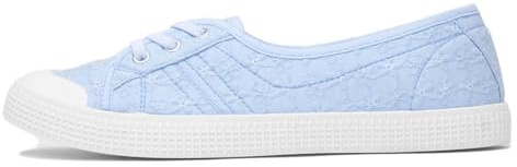 Lilley Womens Blue Floral Slip On Canvas Shoe - Size 6 UK - Blue