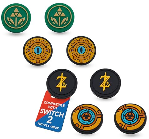 MatoSan® 8X Thumbstick Kappen – Zubehör für Switch 2 – Ergonomische Joystick Grip Caps für besseren Halt & Präzision – Gaming Daumenkappen für Controller (Version 8)