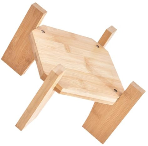 ULTECHNOVO Base in bambù Titolare dosatore di cocktail In piedi supporto distributore di acqua stand per bevande nuziali porta distributore di bevande legno massiccio