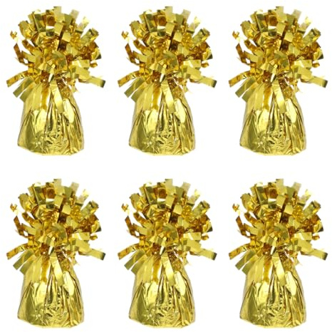 Didiseaon 6Er Set Ballongewichte Aus Metall 4.72X2.17X2.17In Für Heliumballons Zur Stabilen Partydekoration Bei Hochzeiten Geburtstagen Babypartys Und Jubiläumsfeiern