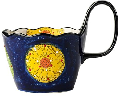 yampiyt Soup Bowls, Soup Mugs, Polish Ceramic Hand Painted Soup Bowl, Dishwasher & Microwave Safe