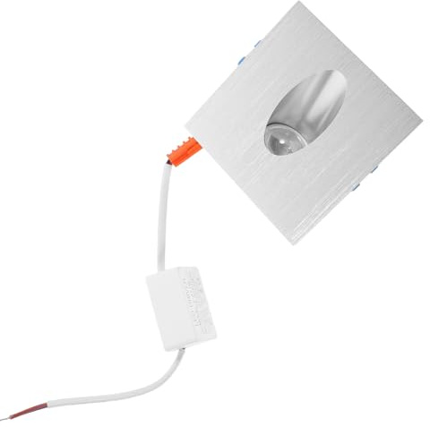 iplusmile Luces De Esquina Empotradas Cuadradas Luz Led Para Escaleras Interiores Práctica Luz Led De Pared Para Pasillo Sótano Porche Frío